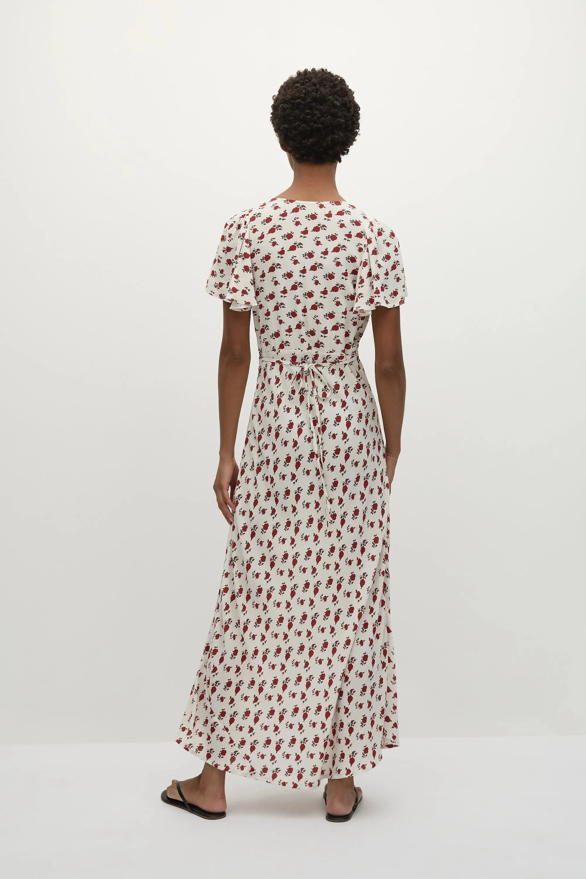 Boda Midi Dress Hazy Rose Deep Red - Final Sale sold by Faithfull the Brand product image thumbnail 4