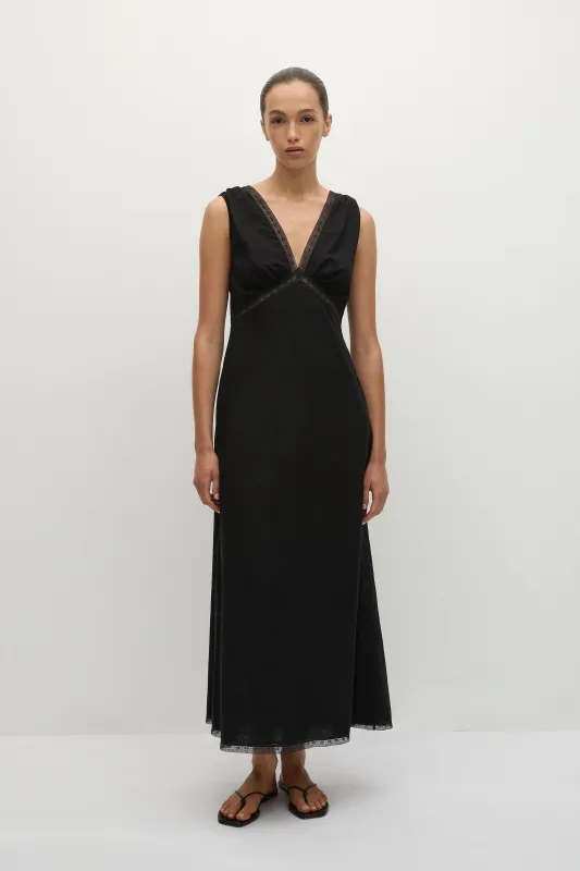 Denise Maxi Dress Black sold by Faithfull the Brand