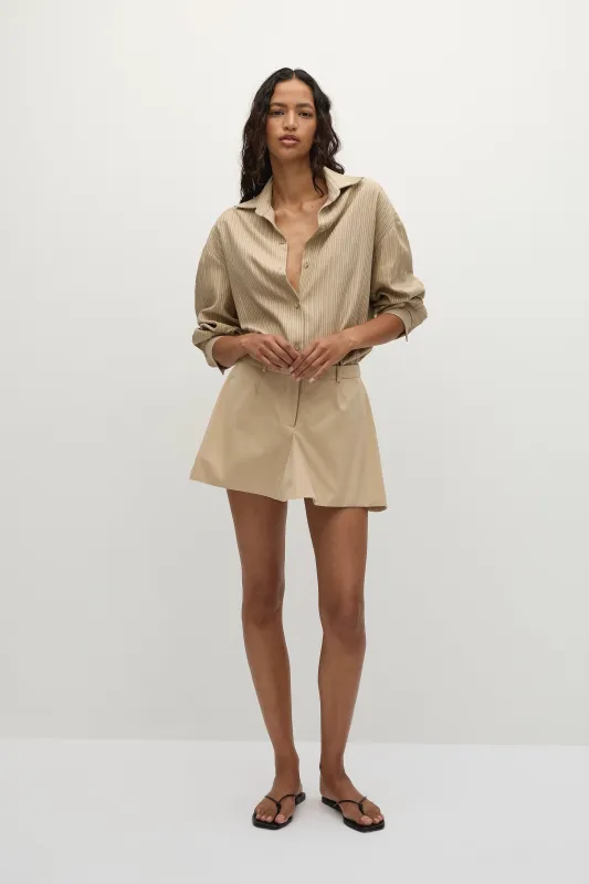 Sable Mini Skirt Fawn sold by Faithfull the Brand