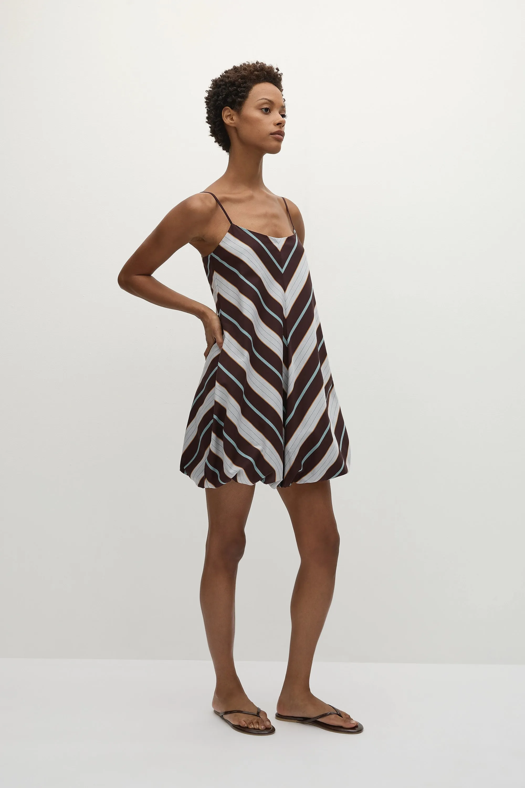 Aniela Mini Dress Athens Stripe - Final Sale sold by Faithfull the Brand product image thumbnail 4