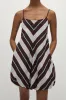 Aniela Mini Dress Athens Stripe sold by Faithfull the Brand