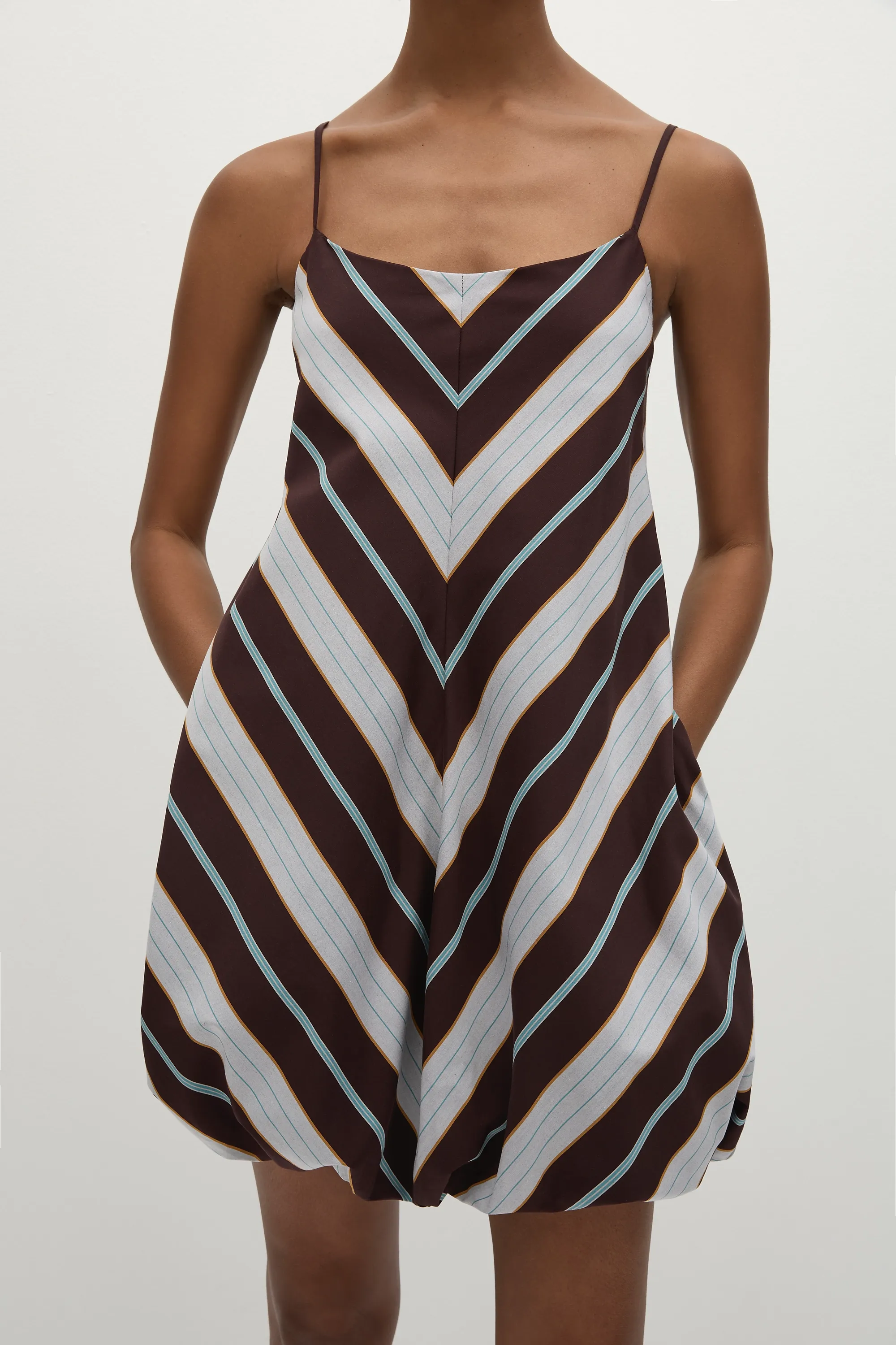 Aniela Mini Dress Athens Stripe - Final Sale sold by Faithfull the Brand product image thumbnail 3