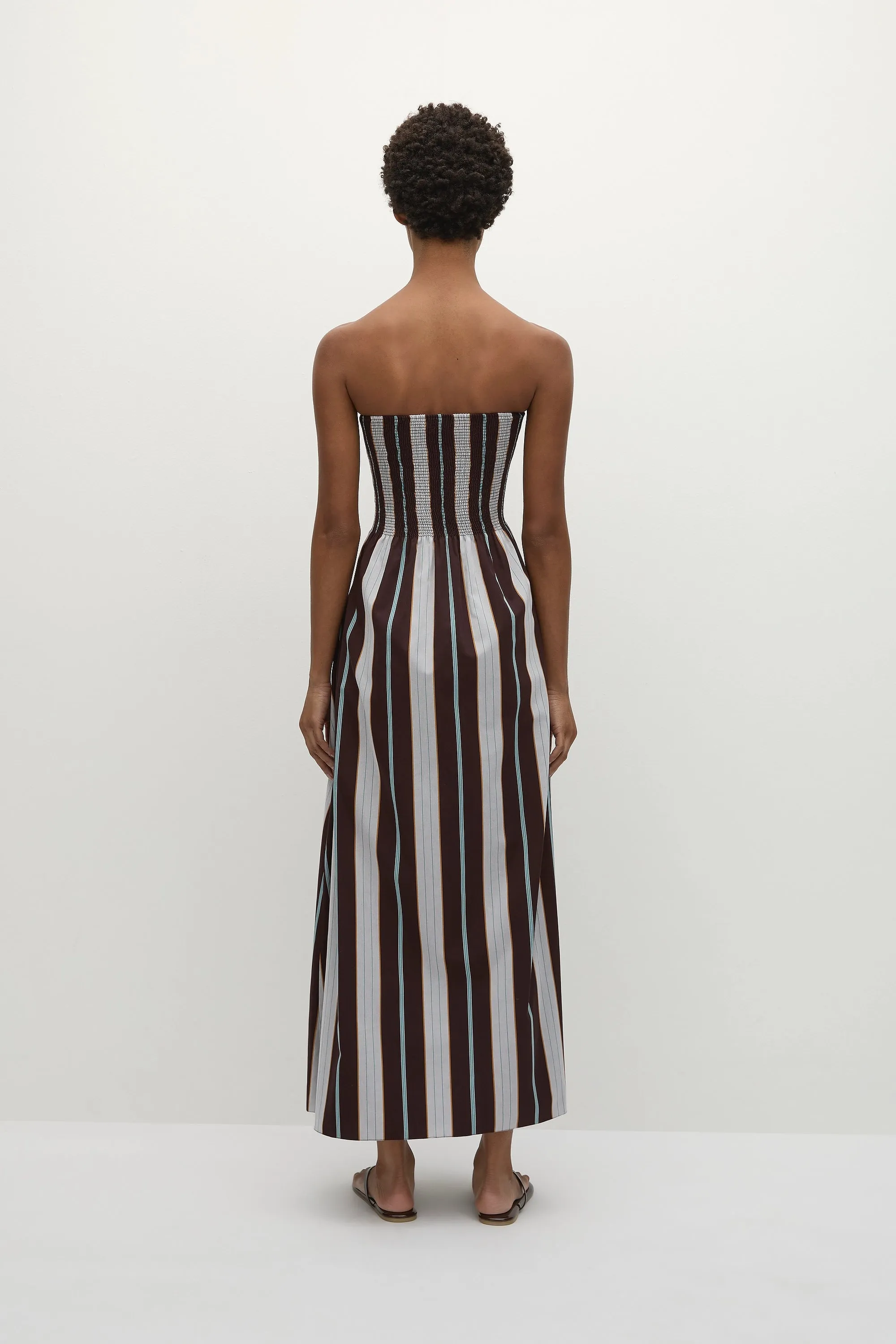 Sanya Maxi Dress Athens Stripe sold by Faithfull the Brand product image thumbnail 4
