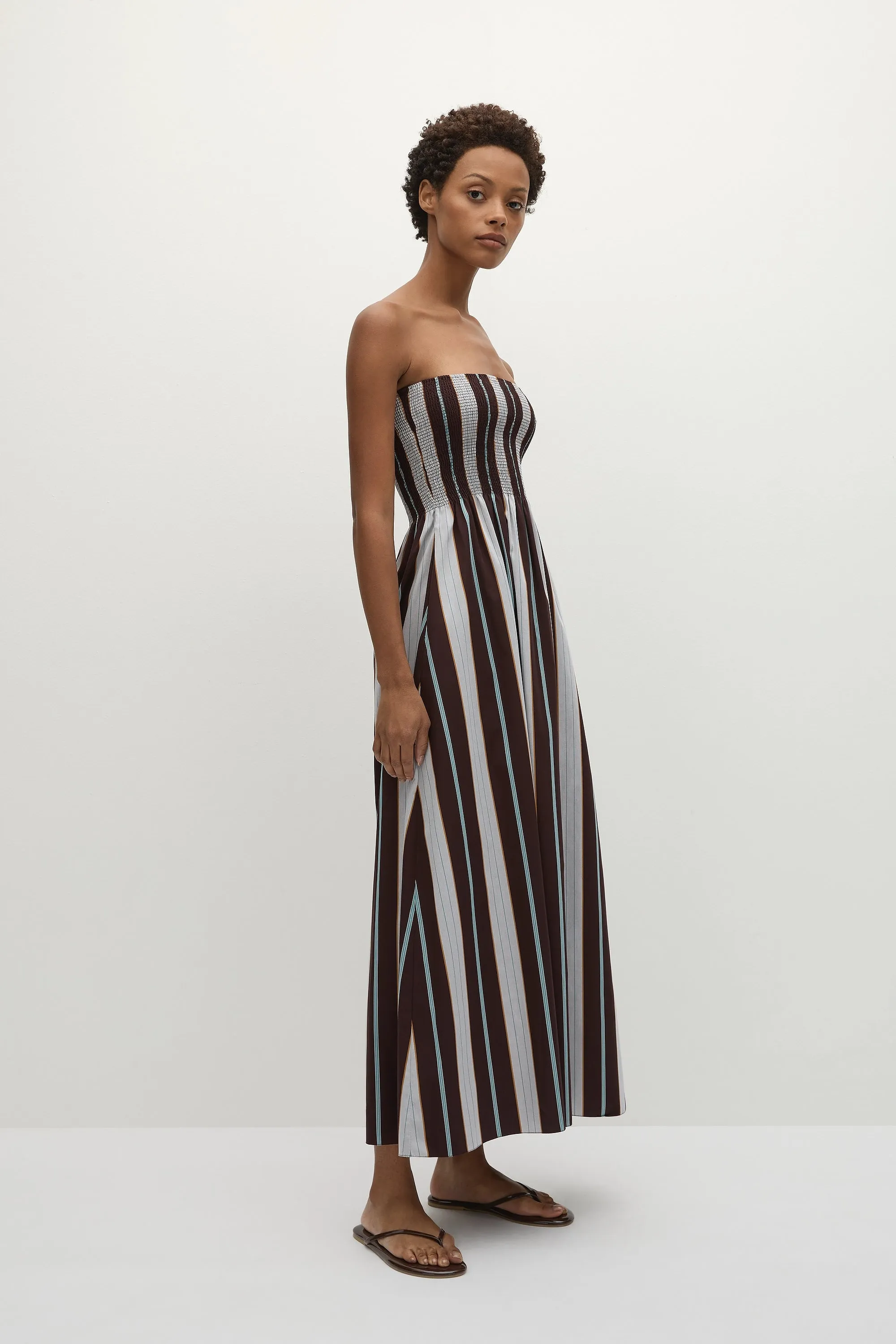 Sanya Maxi Dress Athens Stripe sold by Faithfull the Brand product image thumbnail 3