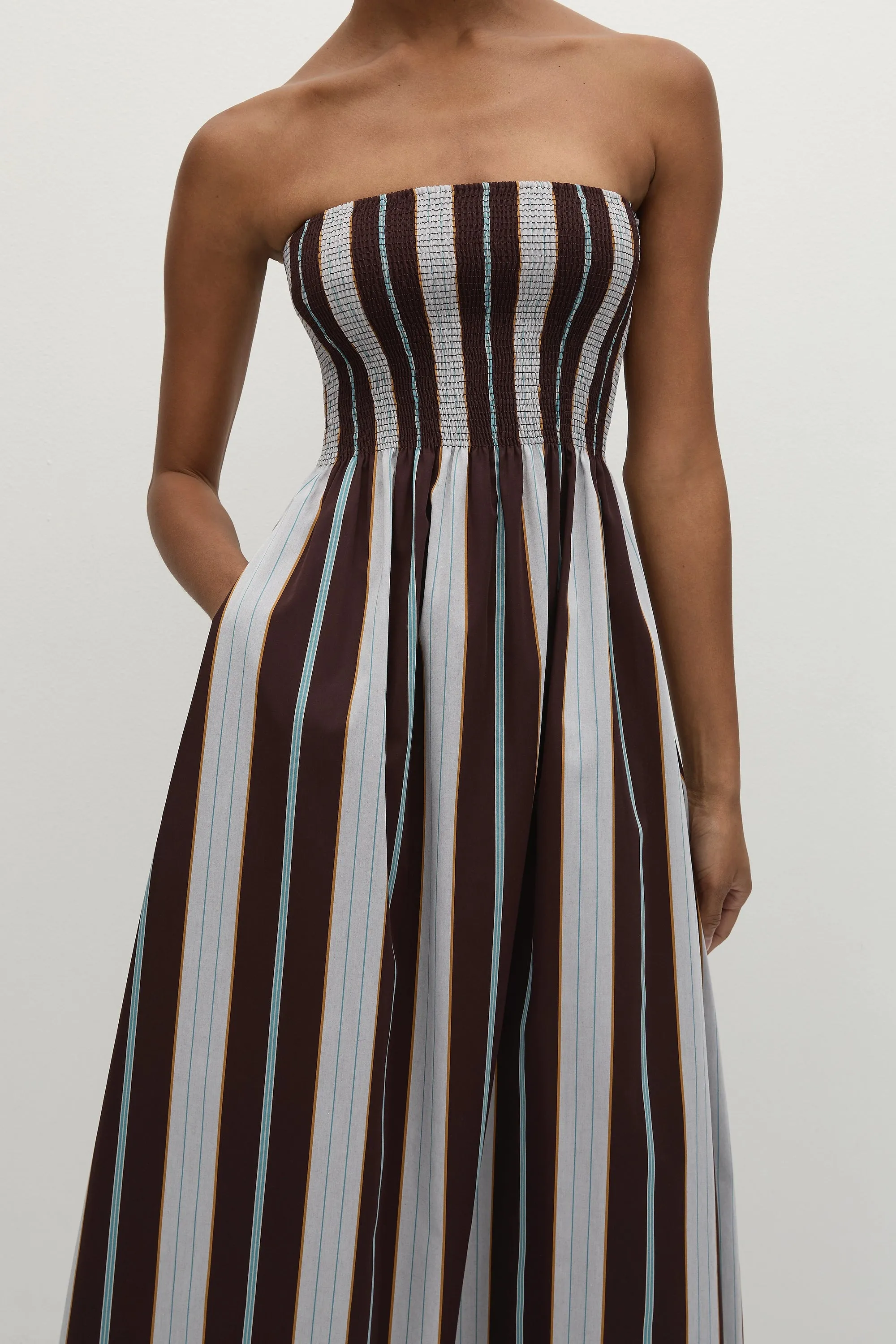 Sanya Maxi Dress Athens Stripe sold by Faithfull the Brand product image thumbnail 2