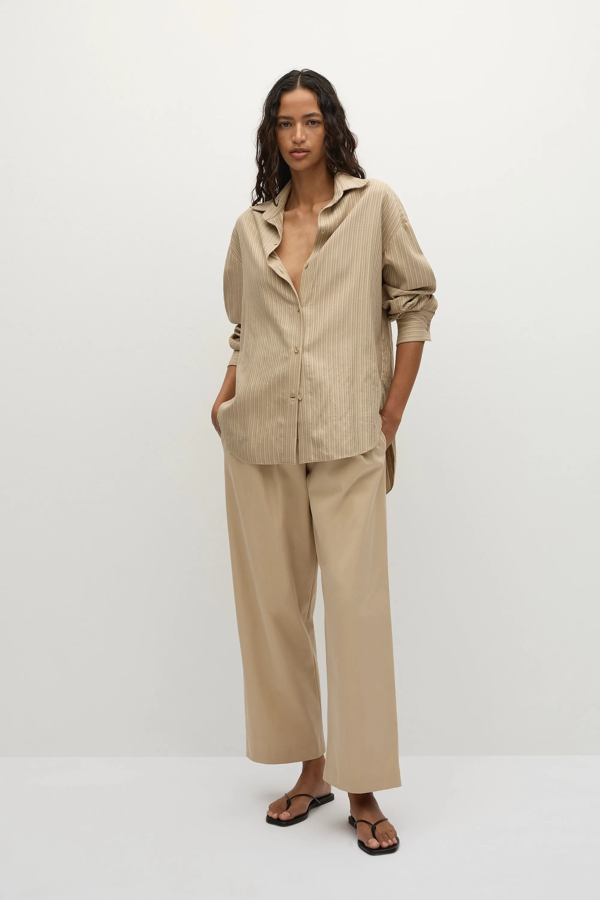Sable Trouser Fawn sold by Faithfull the Brand