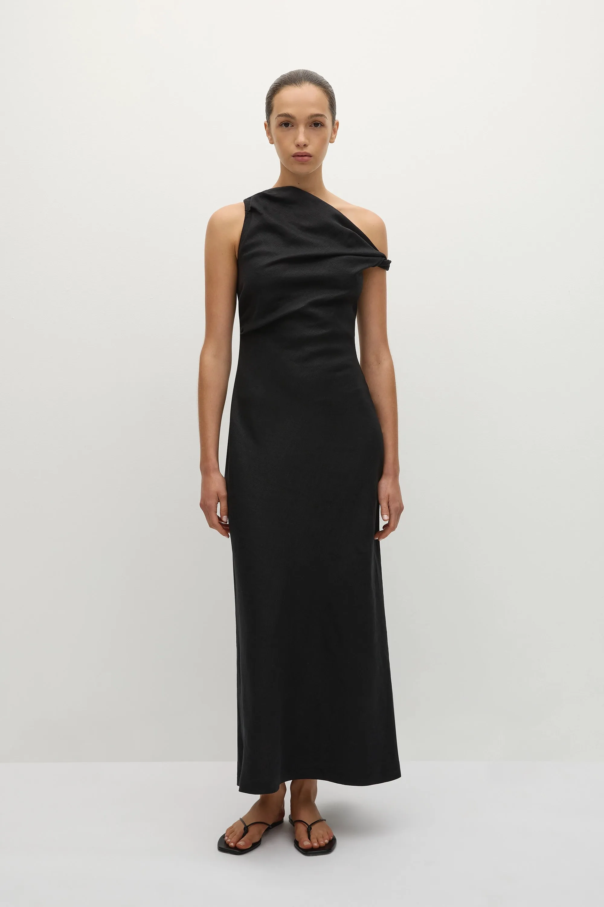 Suis Midi Dress Black - Final Sale sold by Faithfull the Brand