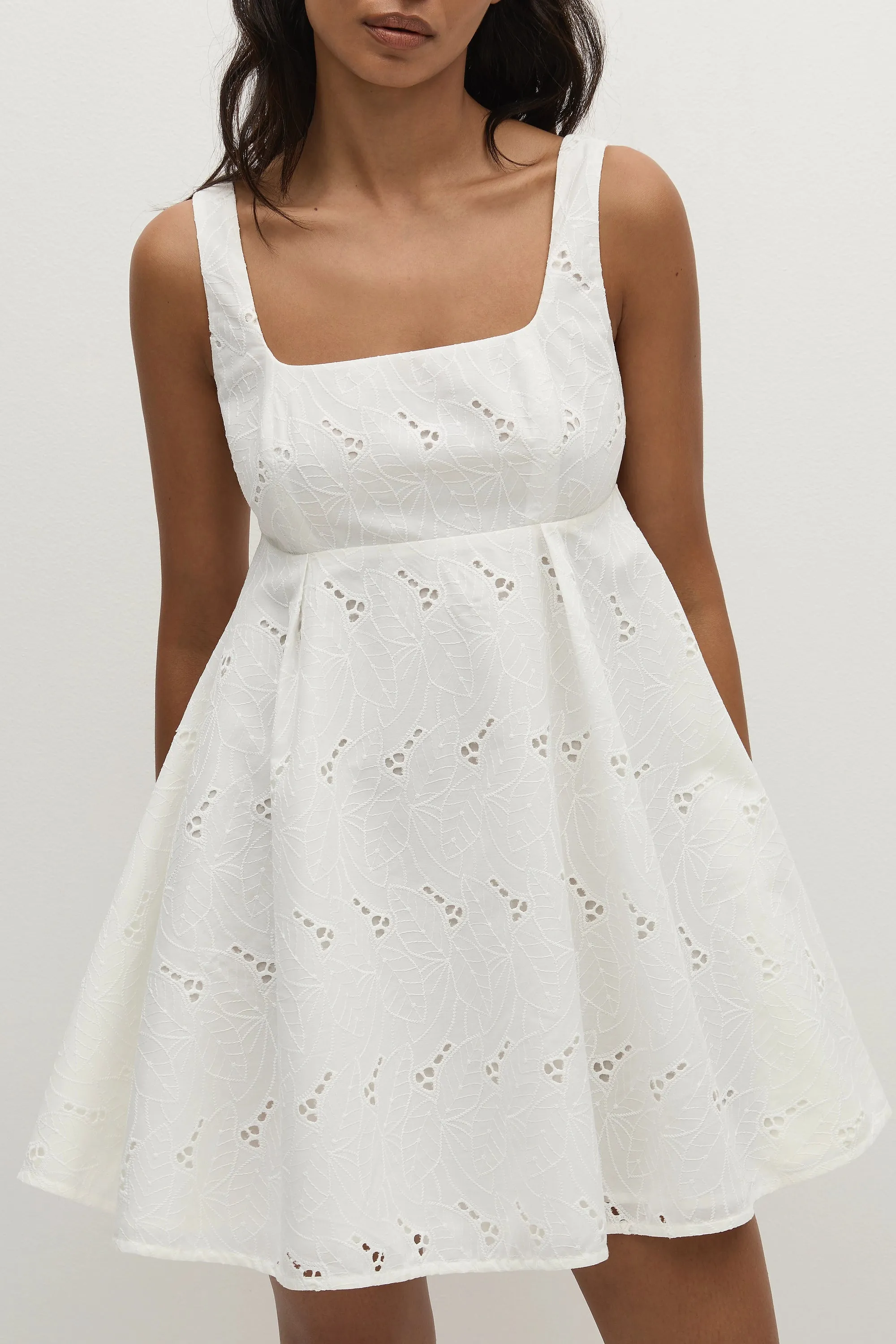 Lovis Mini Dress Birgitta Broderie Anglaise White - Final Sale sold by Faithfull the Brand product image thumbnail 2