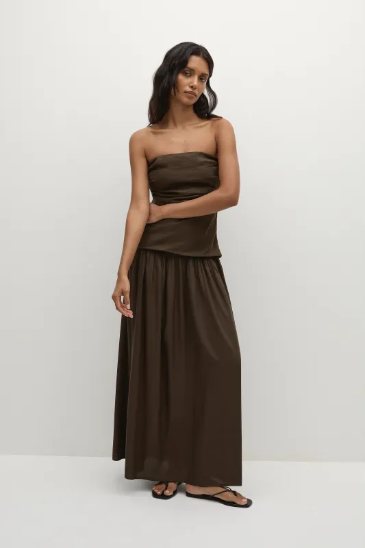 Hedy Maxi Dress Forest - Final Sale sold by Faithfull the Brand