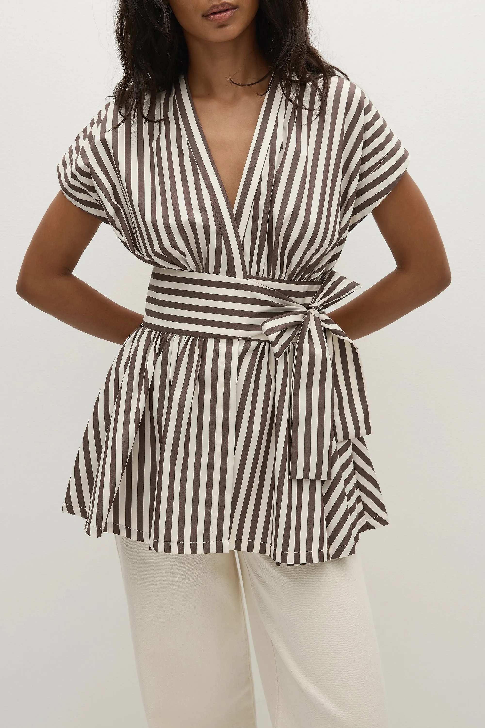 Lova Top Norway Stripe Espresso - Final Sale sold by Faithfull the Brand product image thumbnail 2