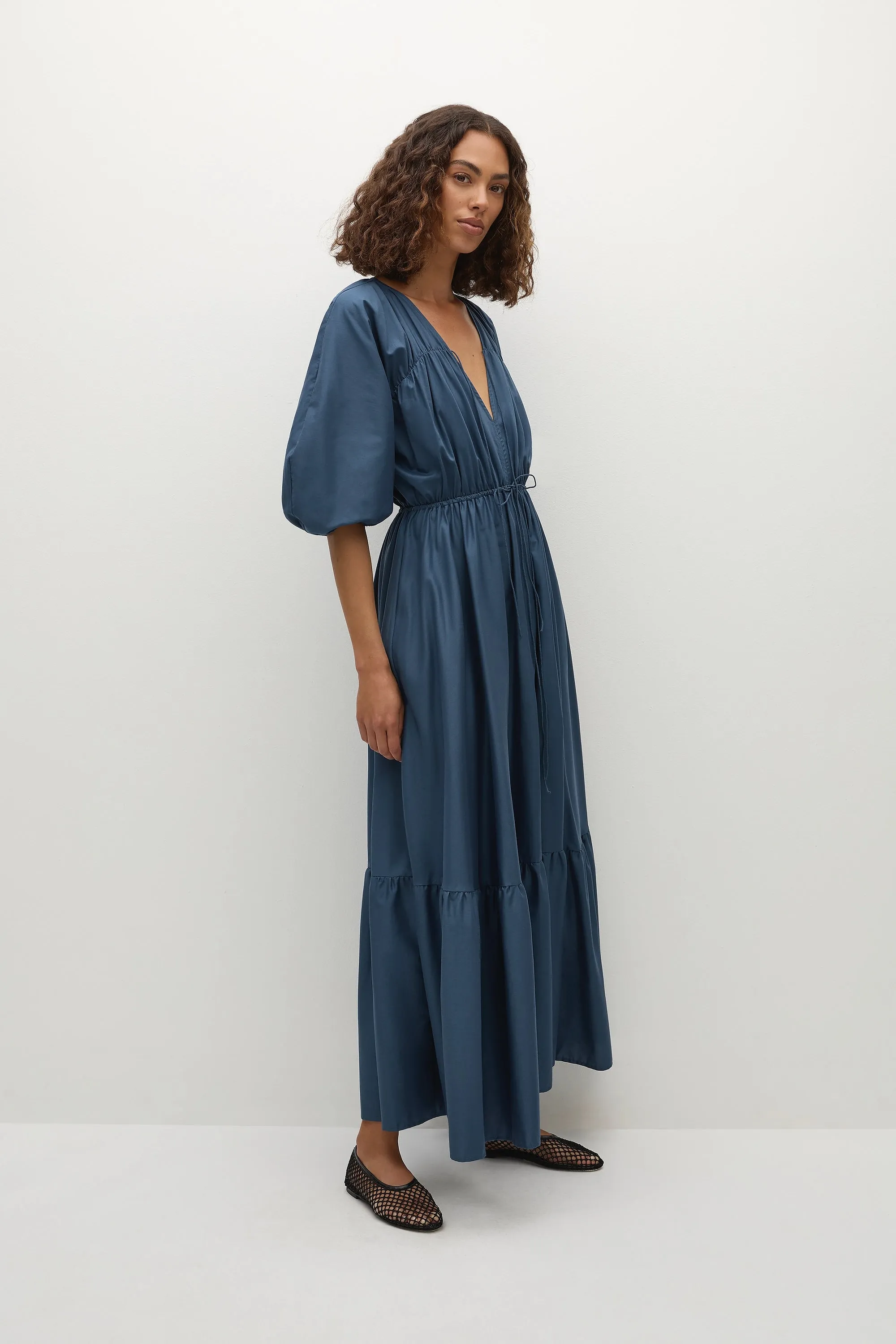 Sigrid Maxi Dress Vintage Navy - Final Sale sold by Faithfull the Brand product image thumbnail 3