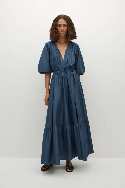 Sigrid Maxi Dress Vintage Navy - Final Sale sold by Faithfull the Brand