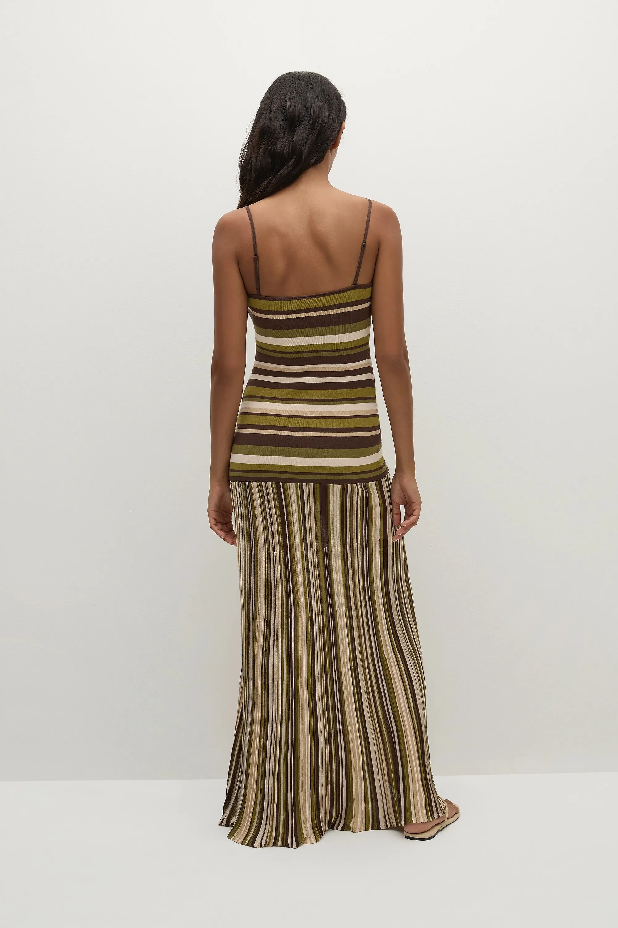 Essenia Knit Dress Espresso Pine Stripe sold by Faithfull the Brand product image thumbnail 4
