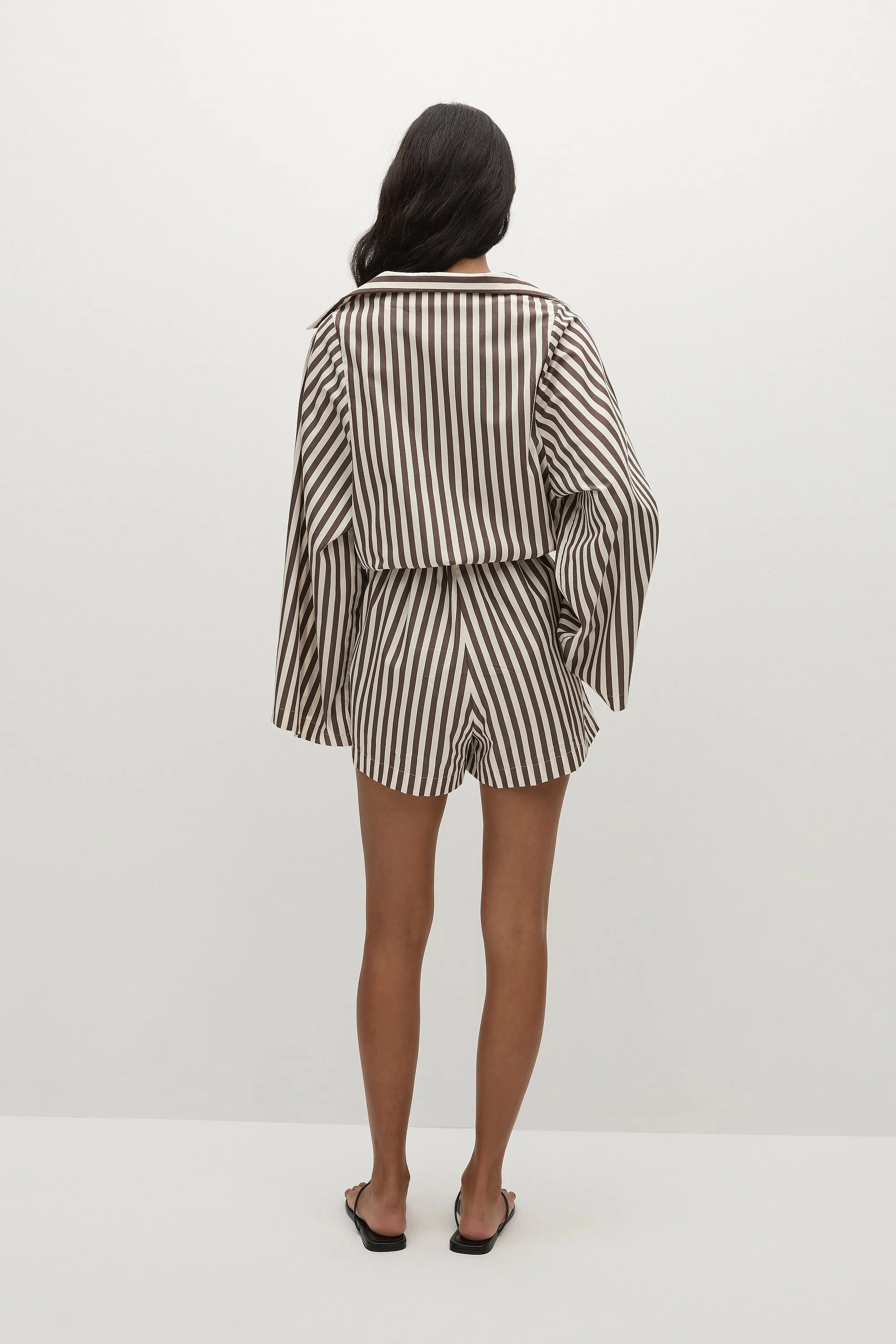 Aksel Playsuit Norway Stripe Espresso sold by Faithfull the Brand product image thumbnail 4