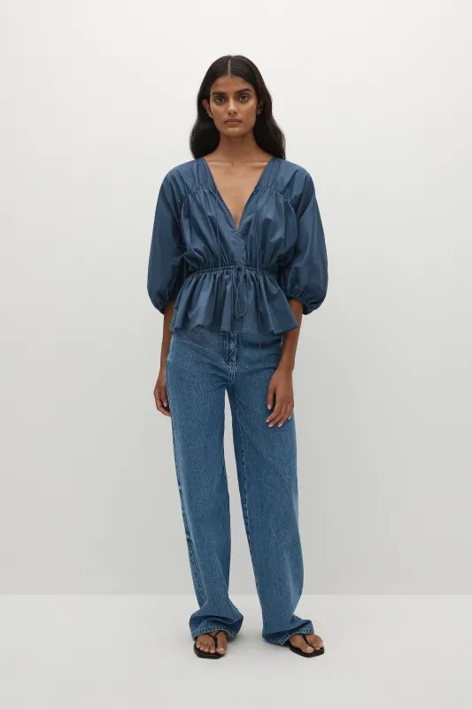 Sigrid Top Vintage Navy - Final Sale sold by Faithfull the Brand