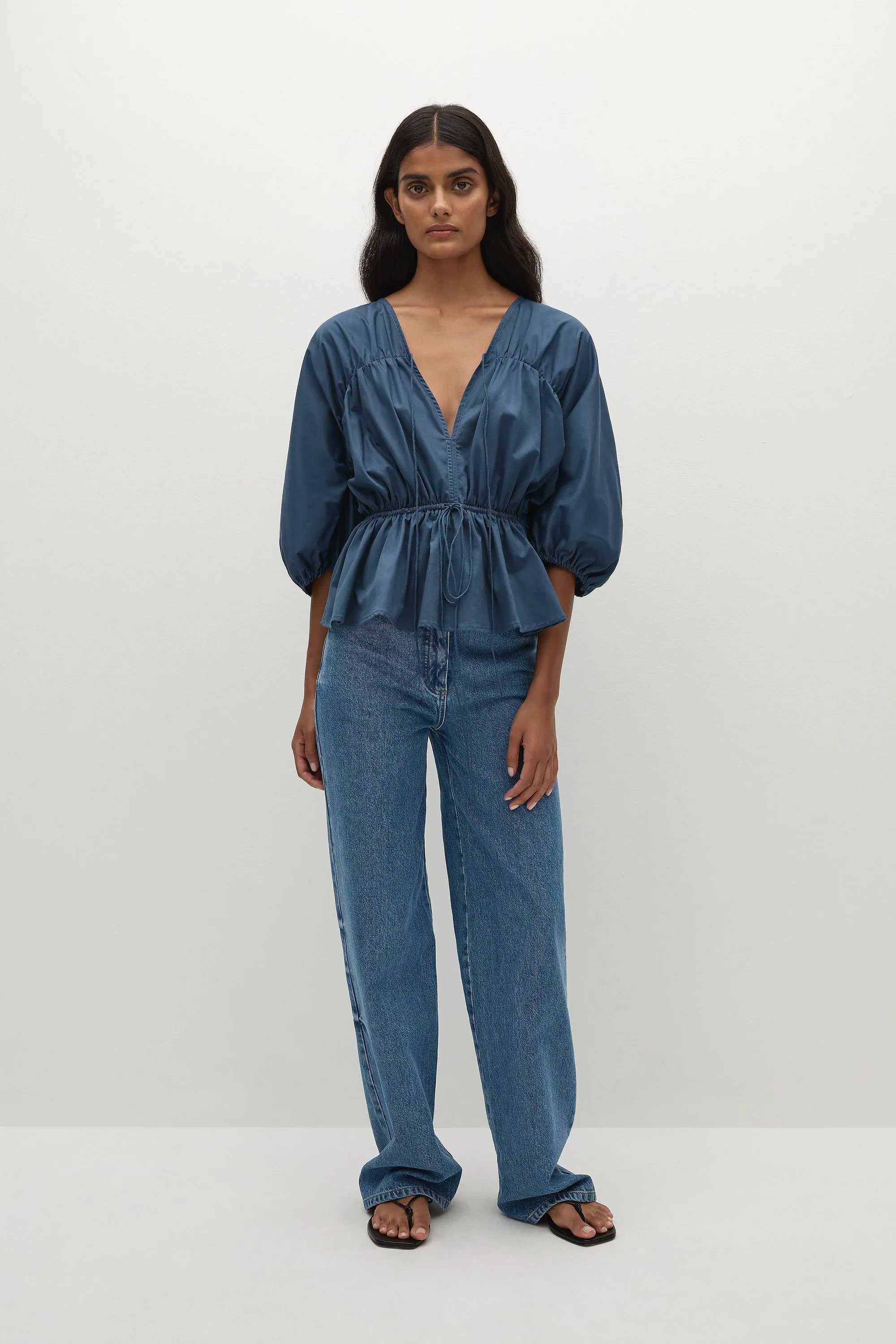 Sigrid Top Vintage Navy - Final Sale sold by Faithfull the Brand