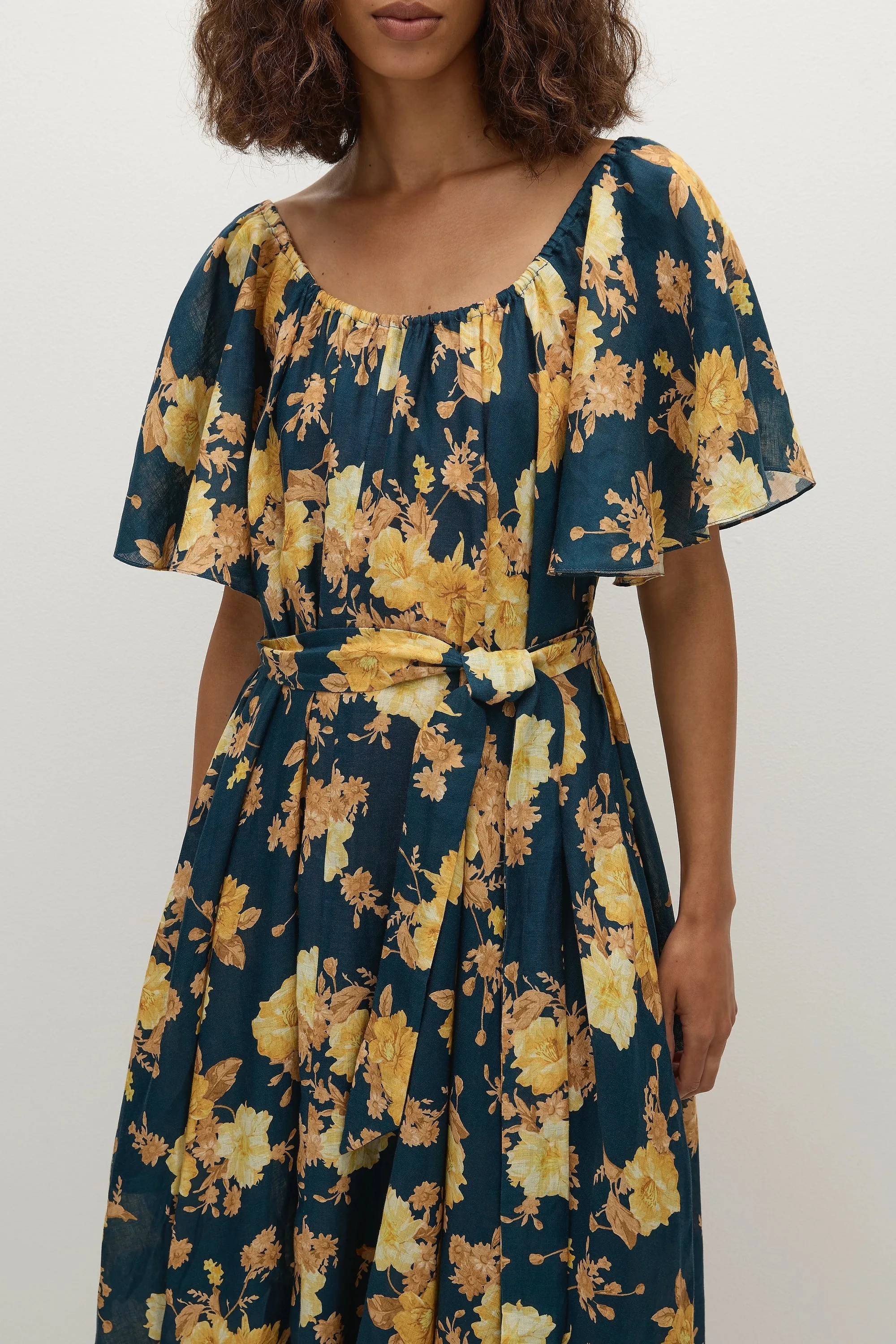 Belen Maxi Dress Nora Floral Navy - Final Sale sold by Faithfull the Brand product image thumbnail 2