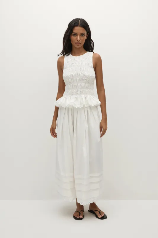 Ruth Skirt White - Final Sale sold by Faithfull the Brand