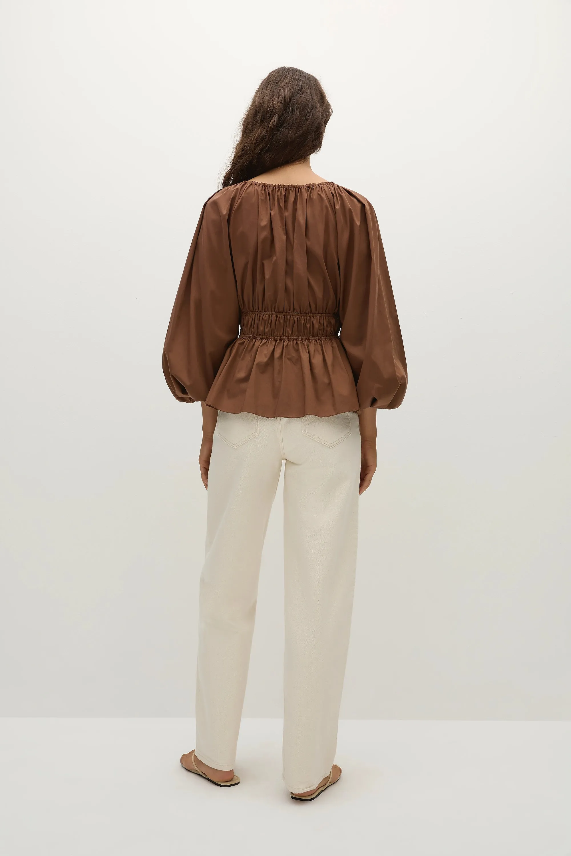 Lina Top Chestnut Brown - Final Sale sold by Faithfull the Brand product image thumbnail 4