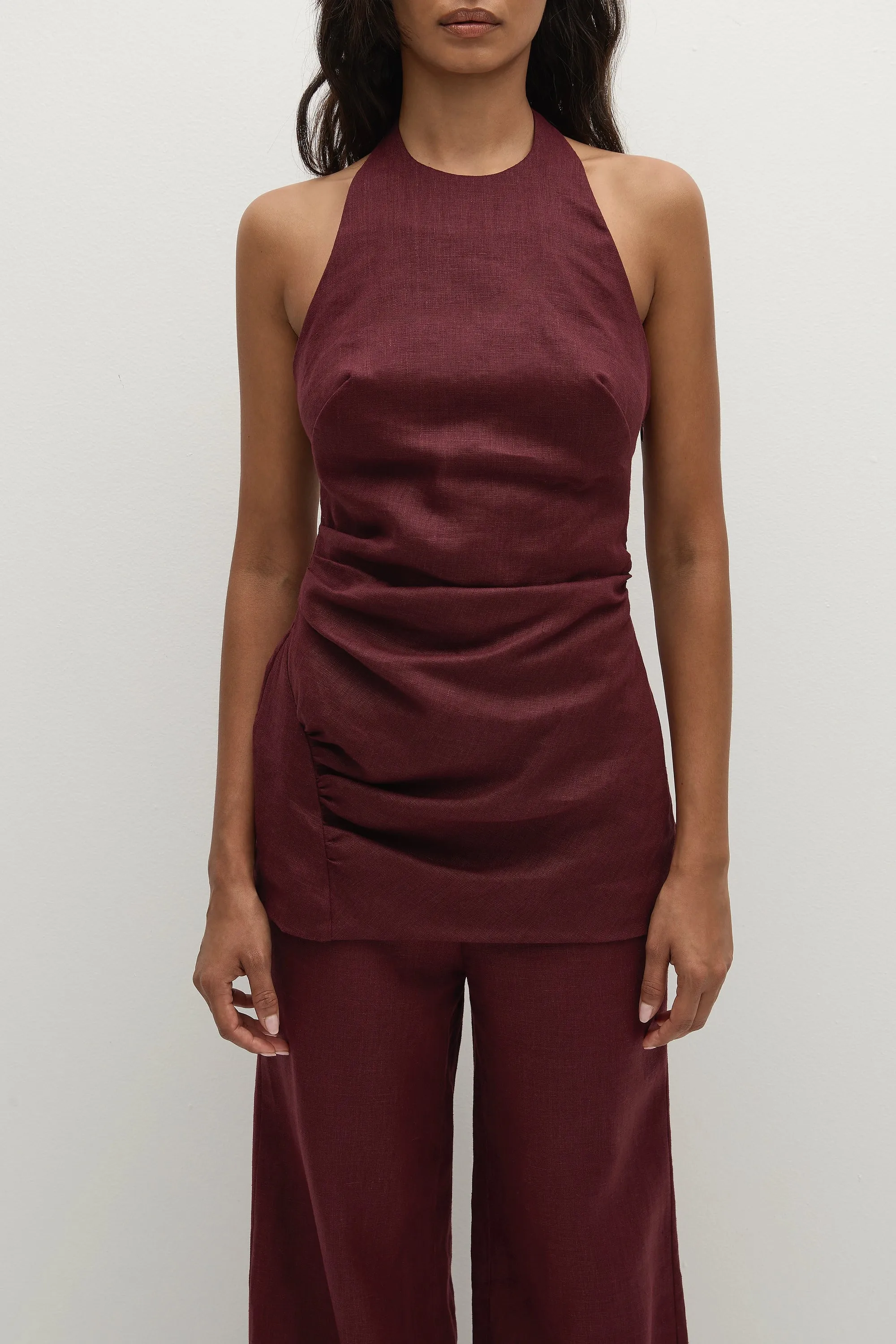 Fia Top Bordeaux - Final Sale sold by Faithfull the Brand product image thumbnail 3