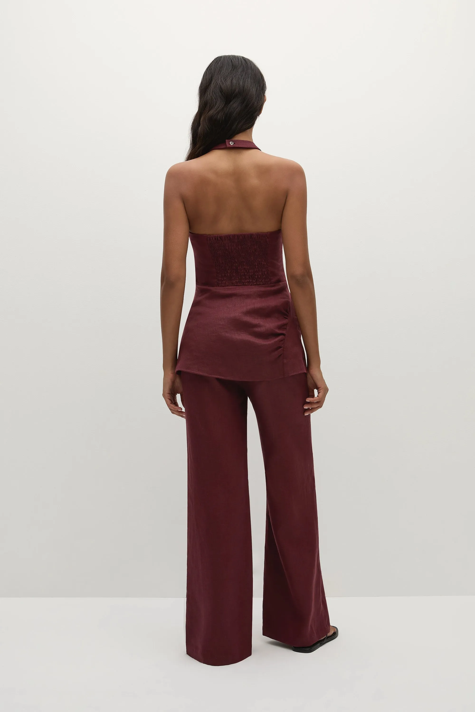 Syna Pant Bordeaux - Final Sale sold by Faithfull the Brand product image thumbnail 5