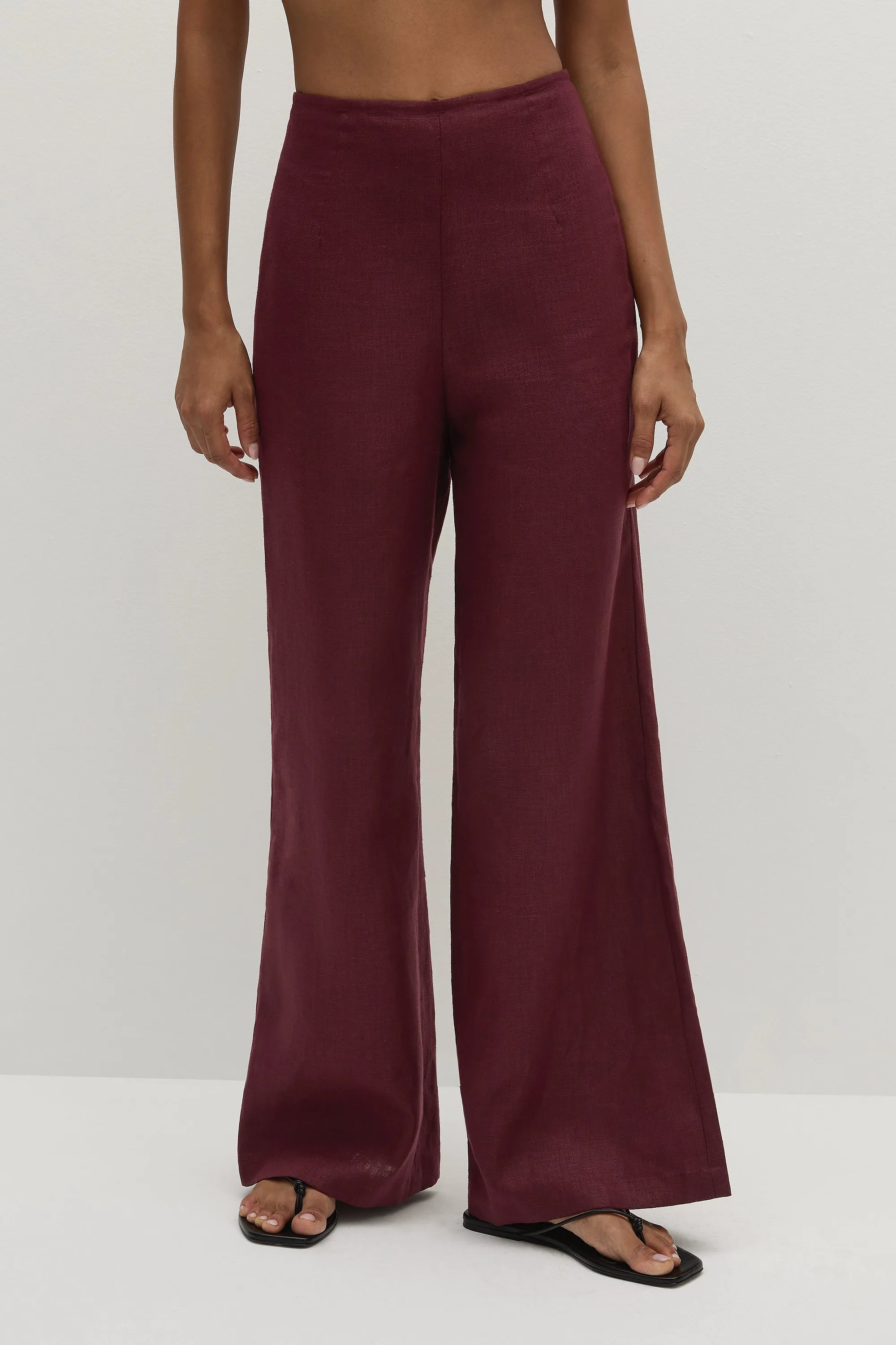 Syna Pant Bordeaux - Final Sale sold by Faithfull the Brand product image thumbnail 3