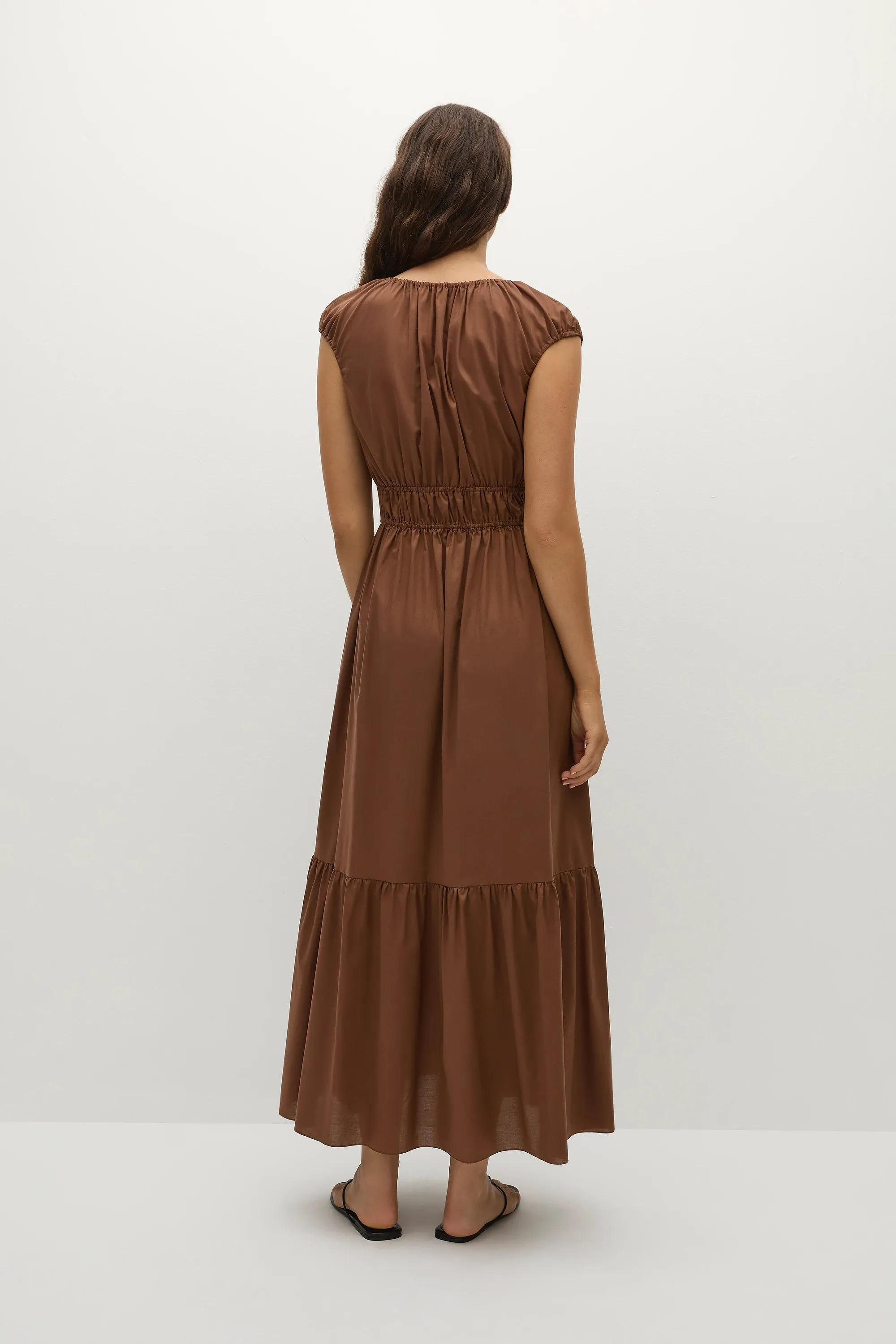 Hedda Maxi Dress Chestnut Brown - Final Sale sold by Faithfull the Brand product image thumbnail 4