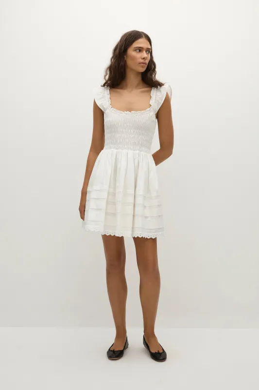 Maja Mini Dress White sold by Faithfull the Brand