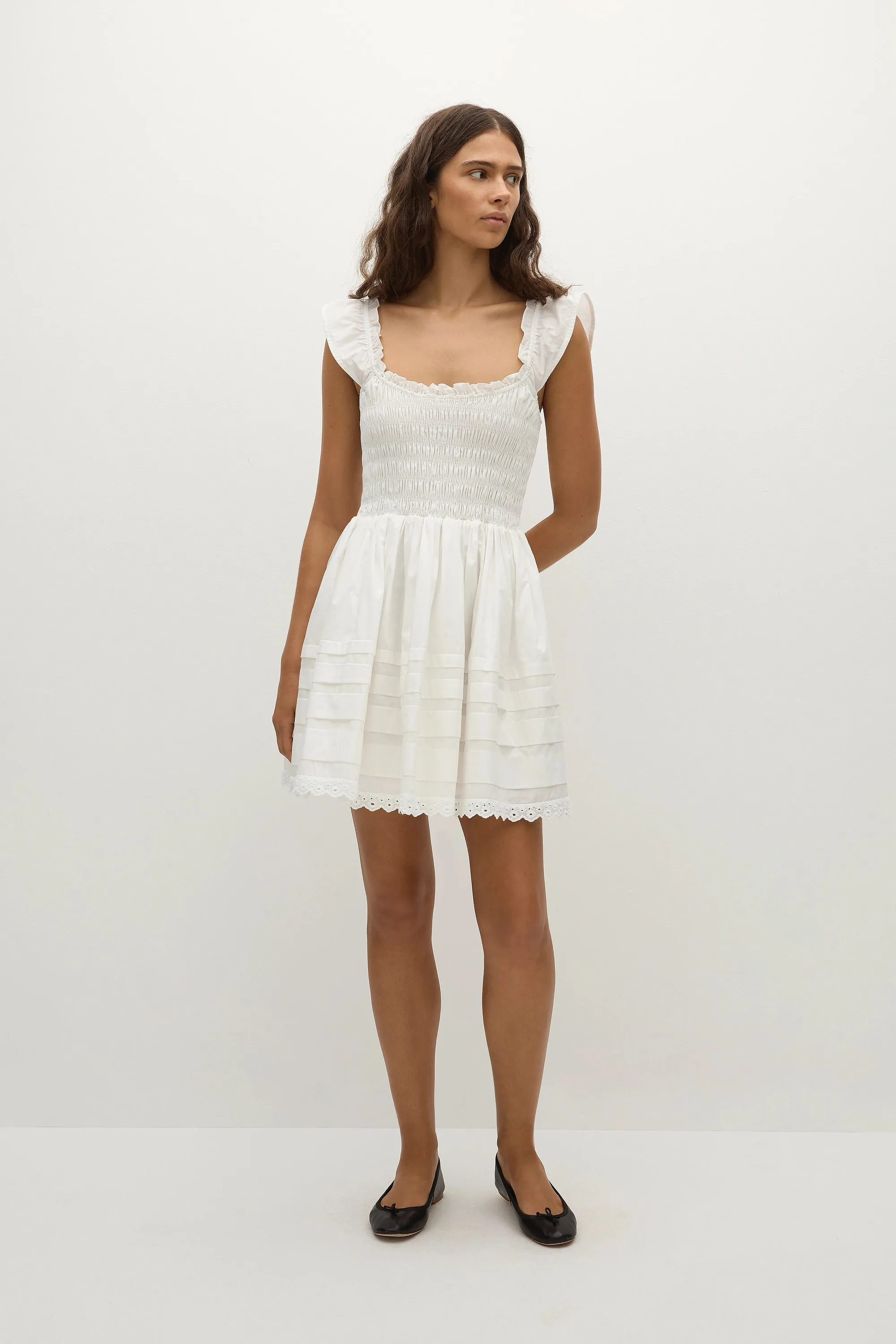 Maja Mini Dress White - Final Sale sold by Faithfull the Brand