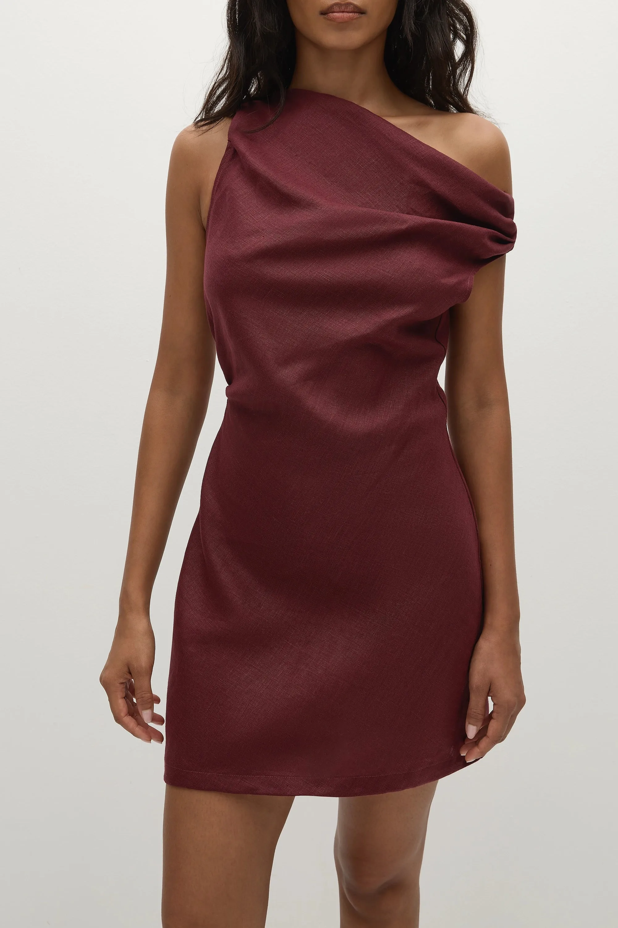 Suis Mini Dress Bordeaux - Final Sale sold by Faithfull the Brand product image thumbnail 2