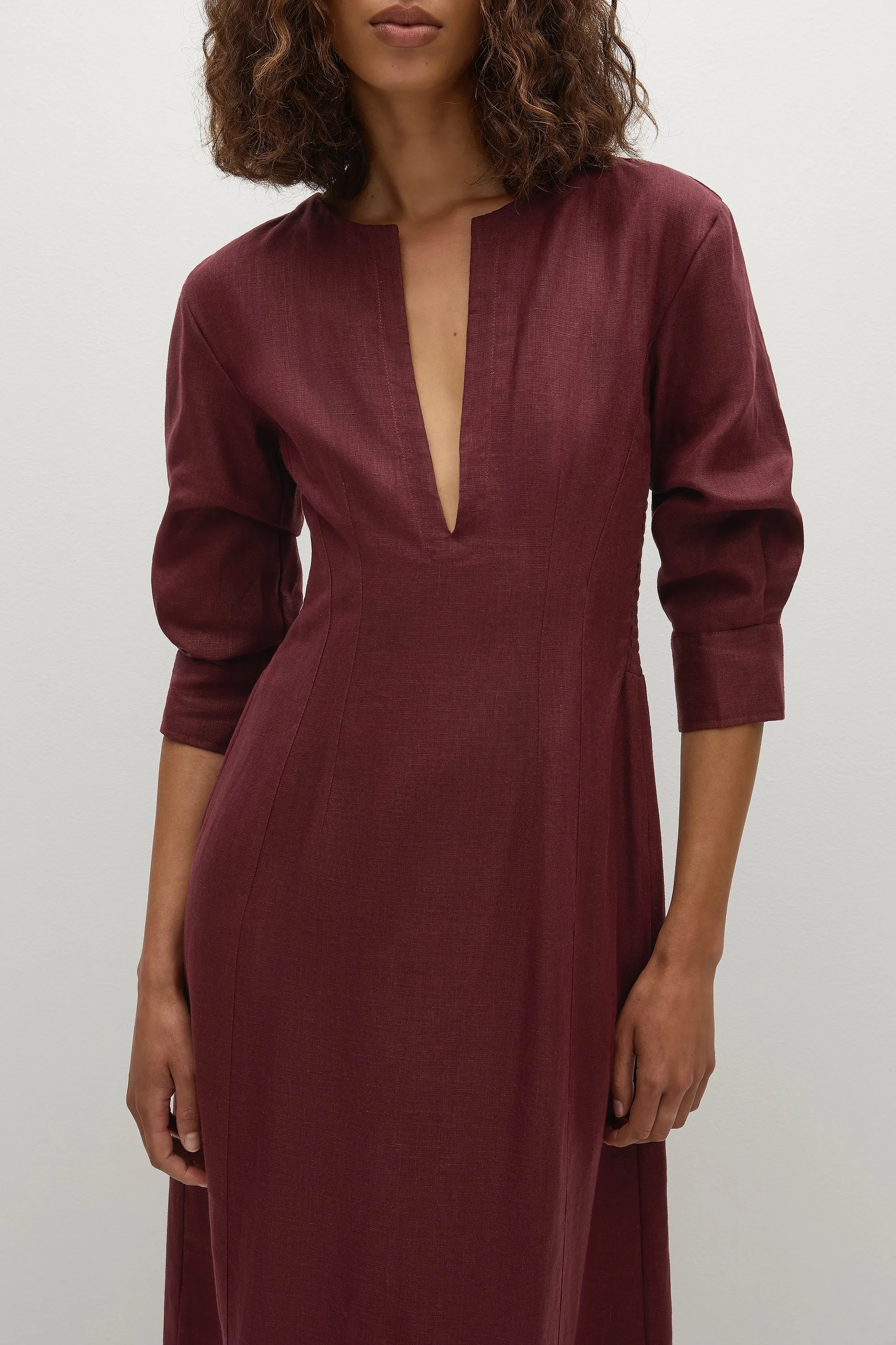 Asha Maxi Dress Bordeaux - Final Sale sold by Faithfull the Brand product image thumbnail 2