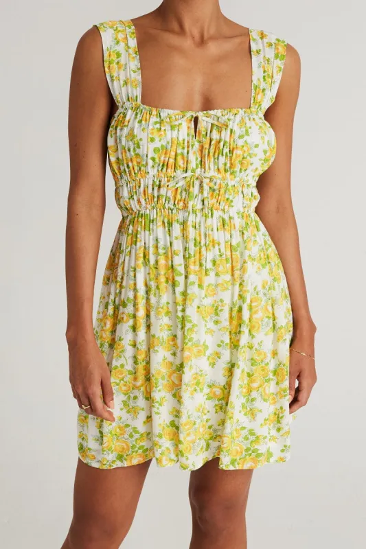 Praia Mini Dress Morello Floral Print - Final Sale sold by Faithfull the Brand