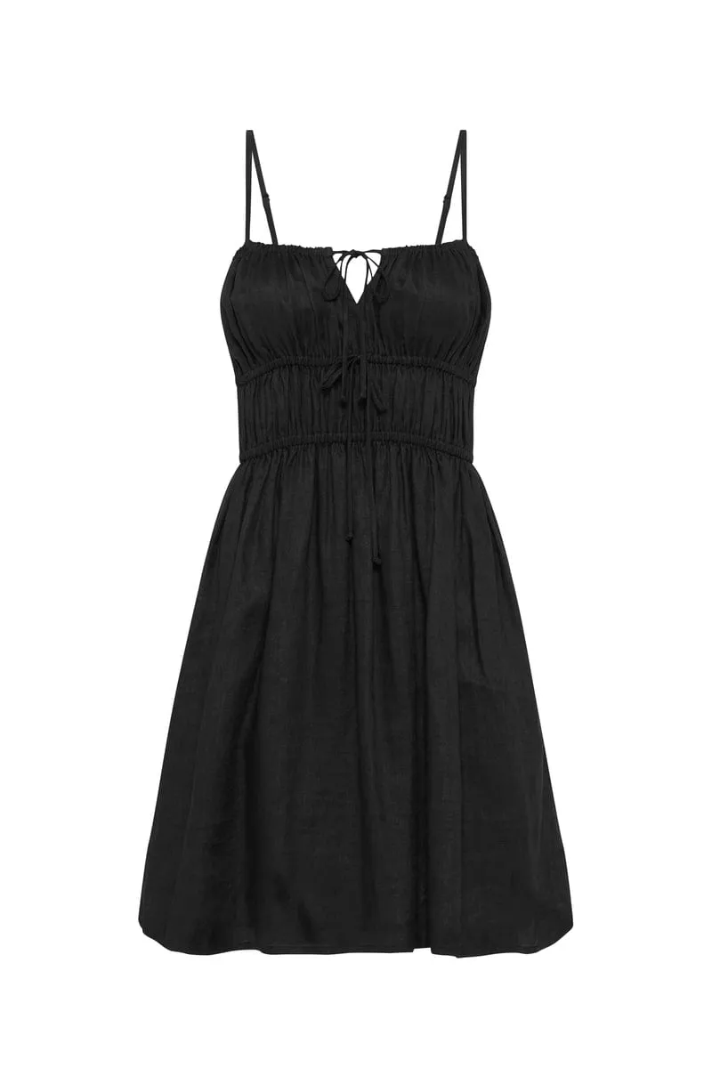 Shivka Mini Dress Plain Black - Final Sale sold by Faithfull the Brand product image thumbnail 5
