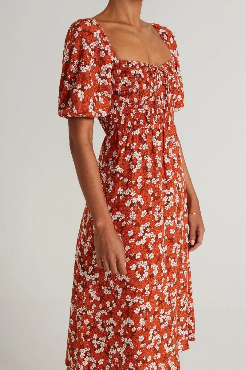 Velika Midi Dress Valencia Floral Print - Final Sale sold by Faithfull the Brand product image thumbnail 2