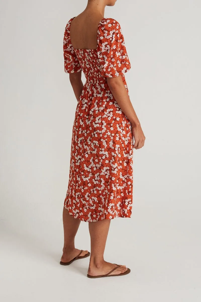 Velika Midi Dress Valencia Floral Print - Final Sale sold by Faithfull the Brand product image thumbnail 4