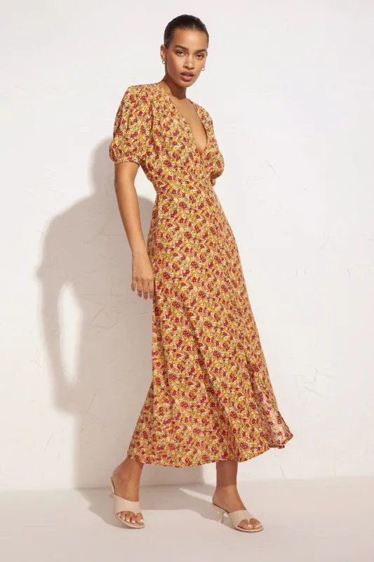 Bellavista Midi Dress La Gomera Floral Print - Final Sale sold by Faithfull the Brand