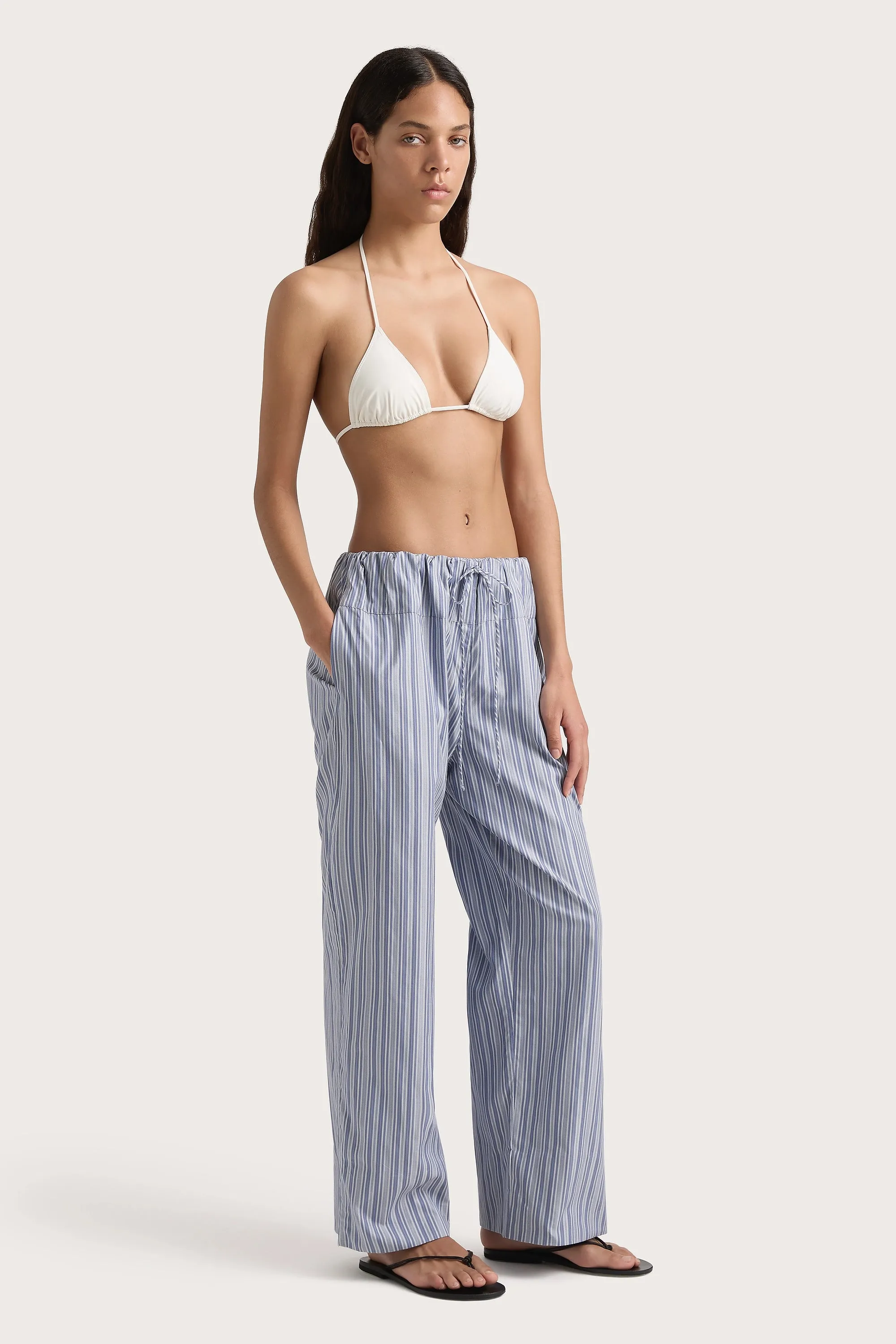 Vieu Relaxed Pant Blue Stripe - Final Sale sold by Faithfull the Brand product image thumbnail 4