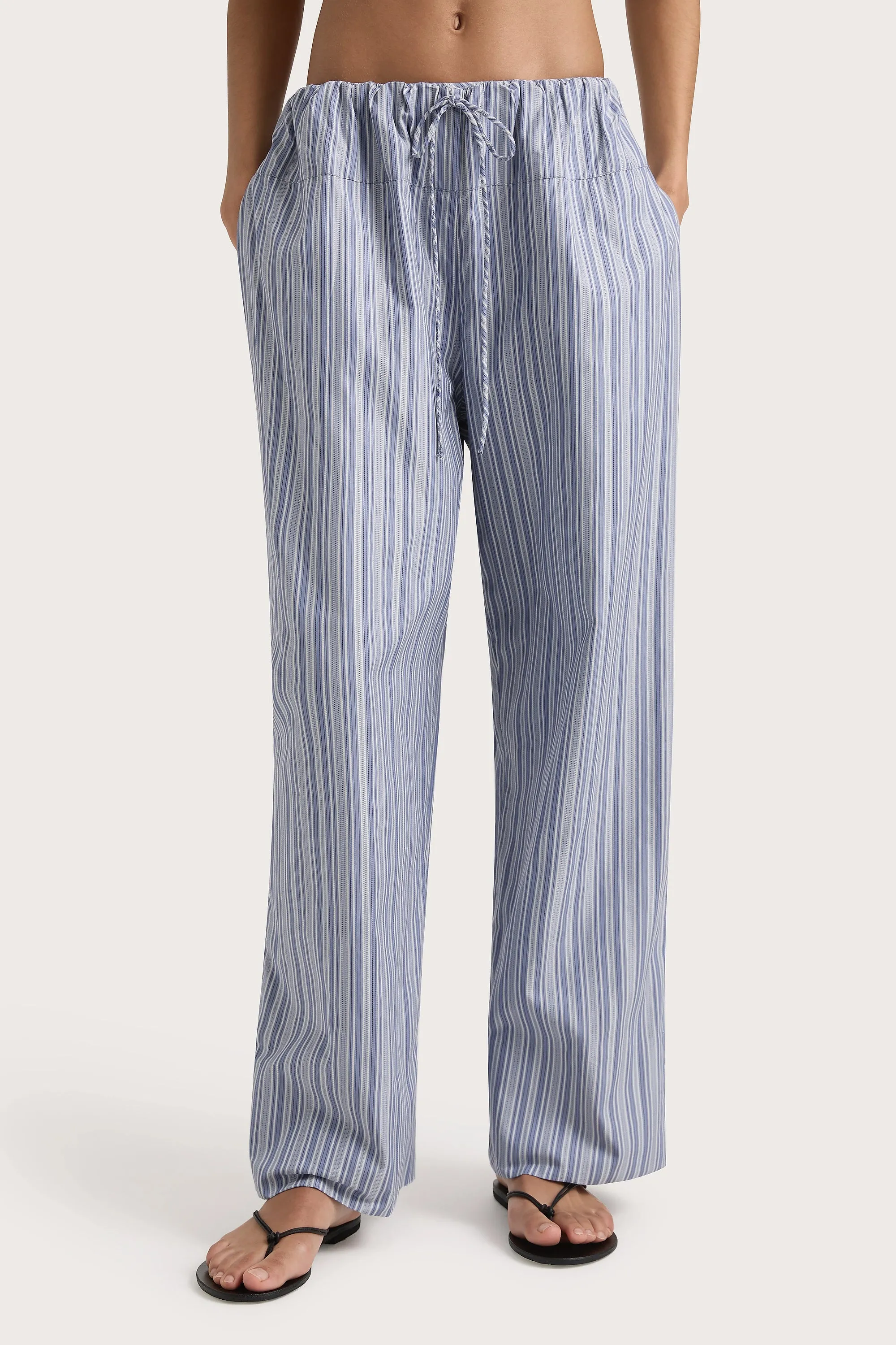 Vieu Relaxed Pant Blue Stripe - Final Sale sold by Faithfull the Brand product image thumbnail 2