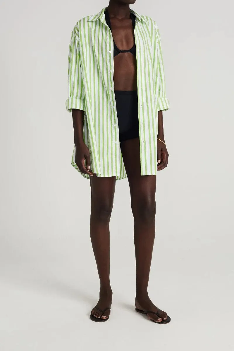 Vega Shirt Dress Martie Stripe Print Green - Final Sale sold by Faithfull the Brand product image thumbnail 3