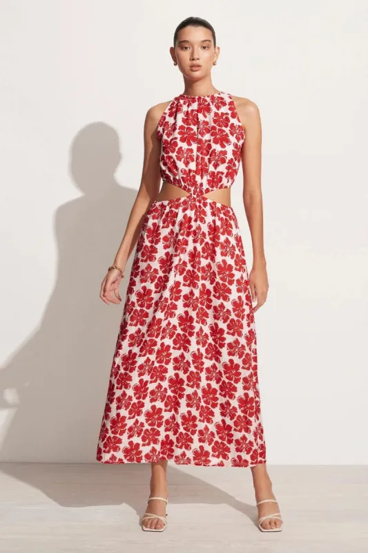 Trapani Midi Dress La Presa Floral Print - Final Sale sold by Faithfull the Brand