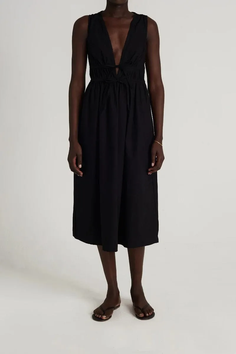 Andressa Midi Dress Plain Black - Final Sale sold by Faithfull the Brand