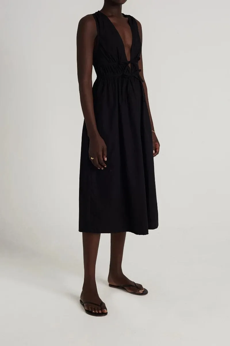 Andressa Midi Dress Plain Black - Final Sale sold by Faithfull the Brand product image thumbnail 3