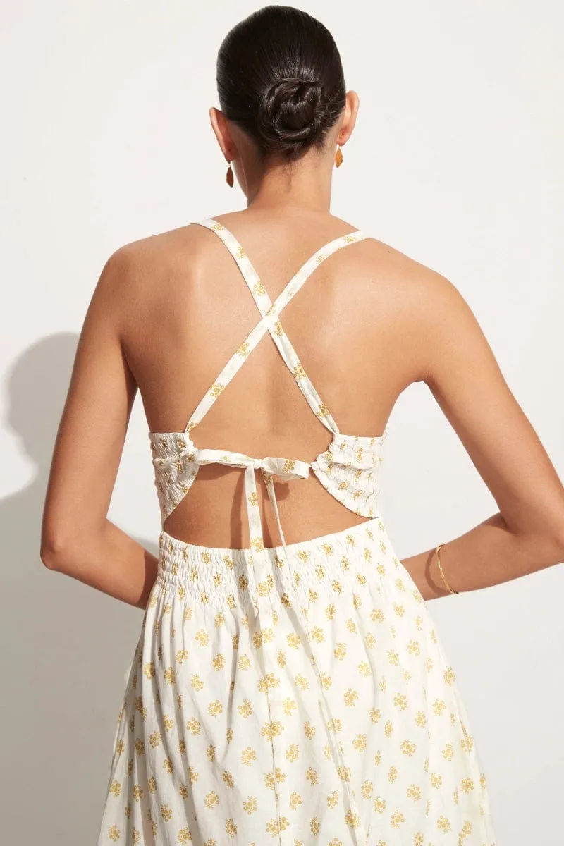 Claretta Midi Dress Cairo Floral Print - Final Sale sold by Faithfull the Brand product image thumbnail 2