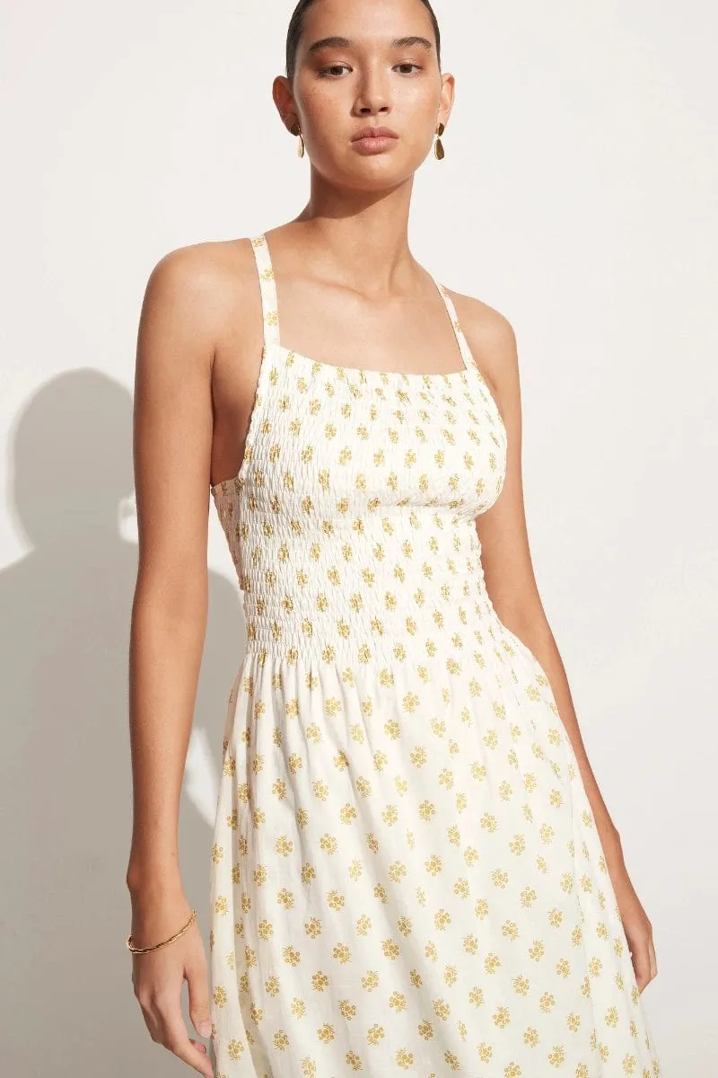 Claretta Midi Dress Cairo Floral Print - Final Sale sold by Faithfull the Brand product image thumbnail 3