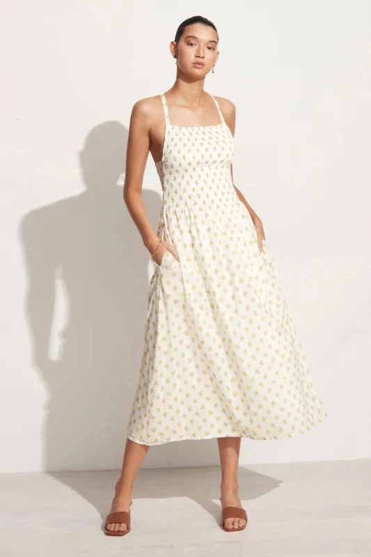 Claretta Midi Dress Cairo Floral Print - Final Sale sold by Faithfull the Brand