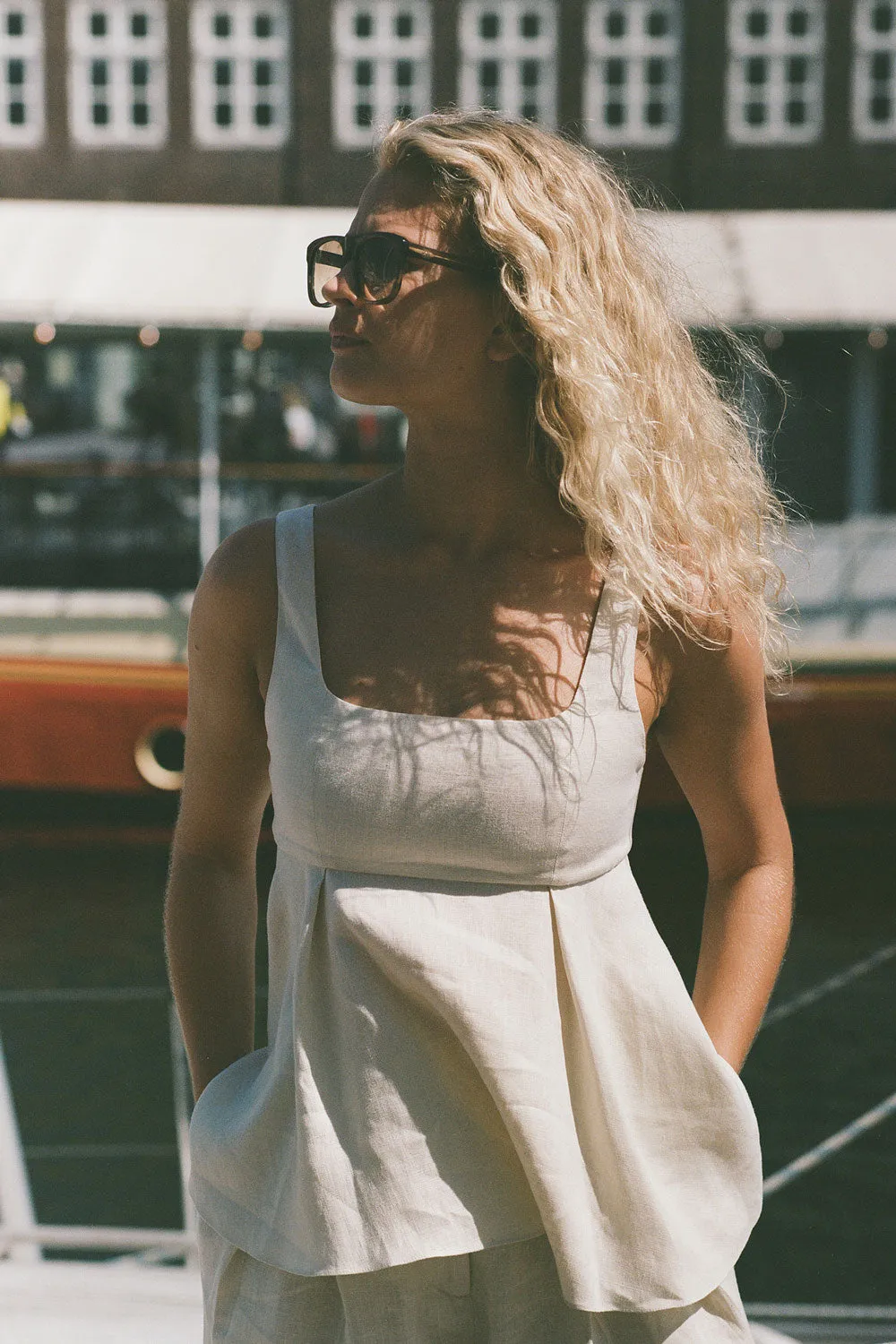 Ellie Top Ecru sold by Faithfull the Brand product image thumbnail 2