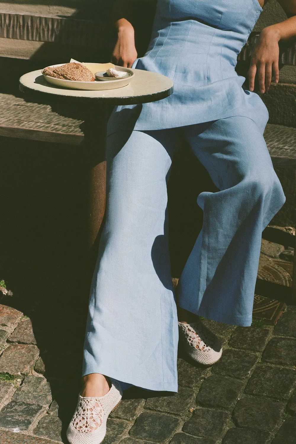 Syna Pant Mineral Blue - Final Sale sold by Faithfull the Brand product image thumbnail 2