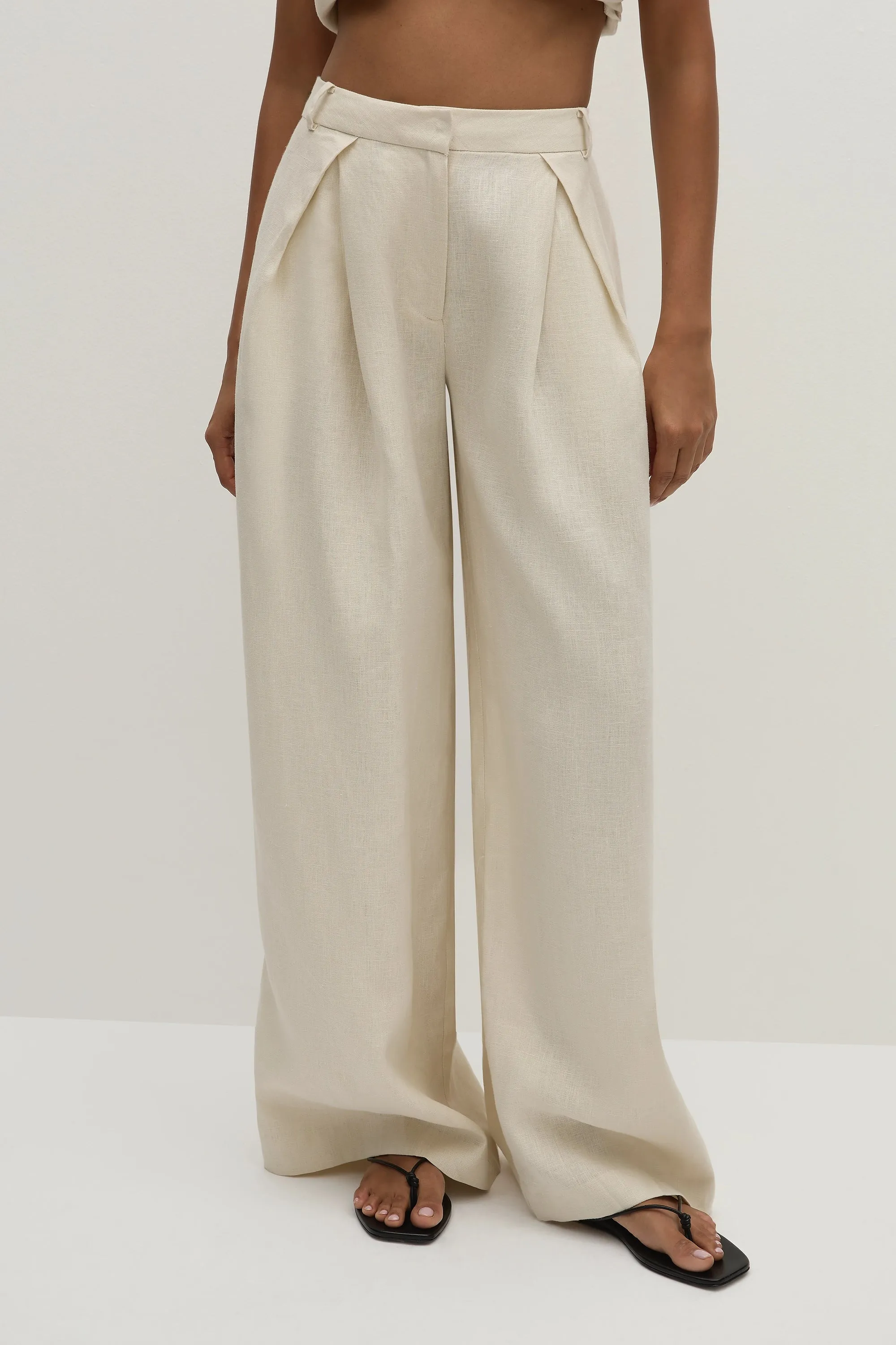 Sofia Trouser Ecru sold by Faithfull the Brand product image thumbnail 4