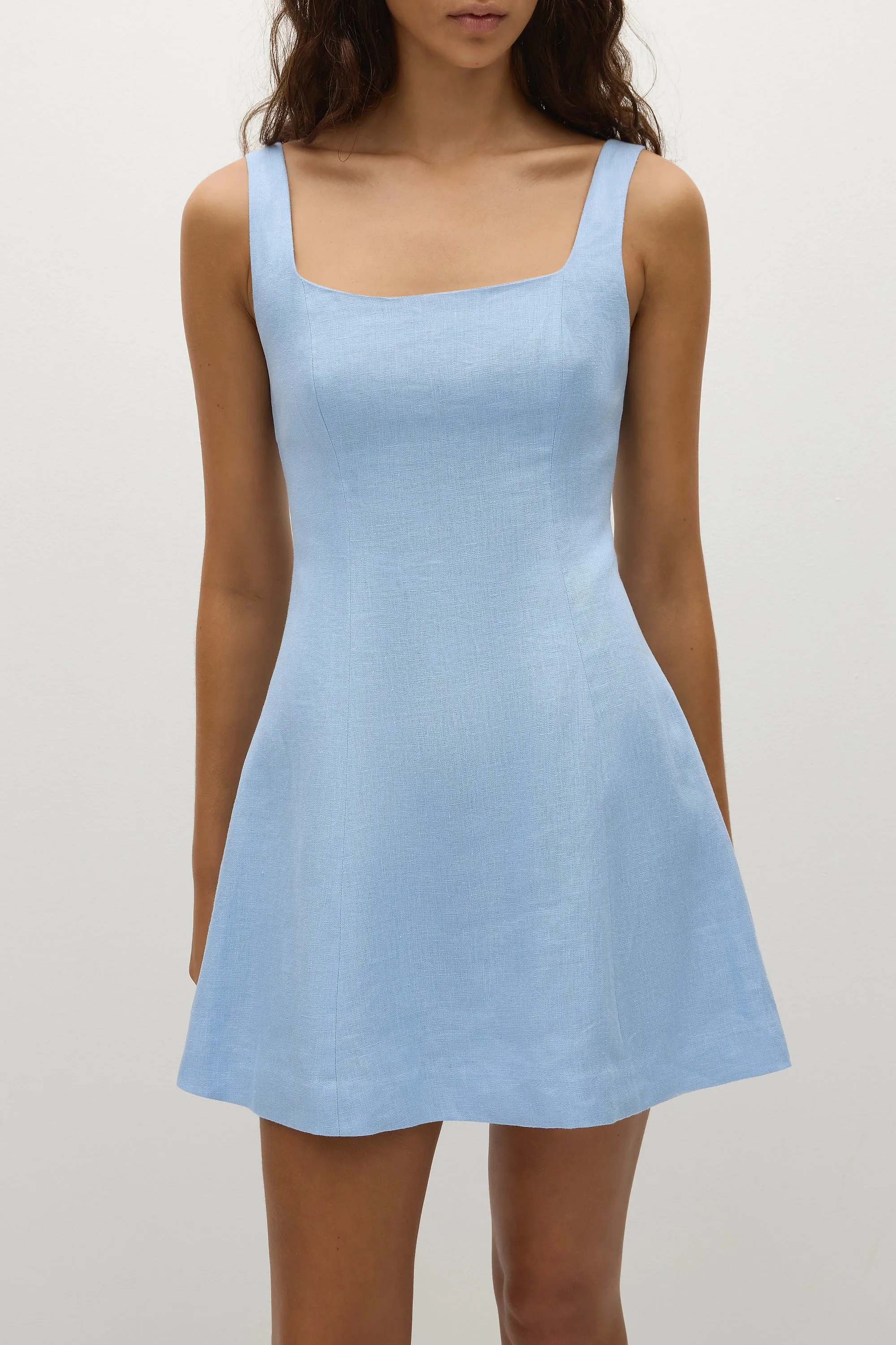 Felice Mini Dress Mineral Blue sold by Faithfull the Brand product image thumbnail 3