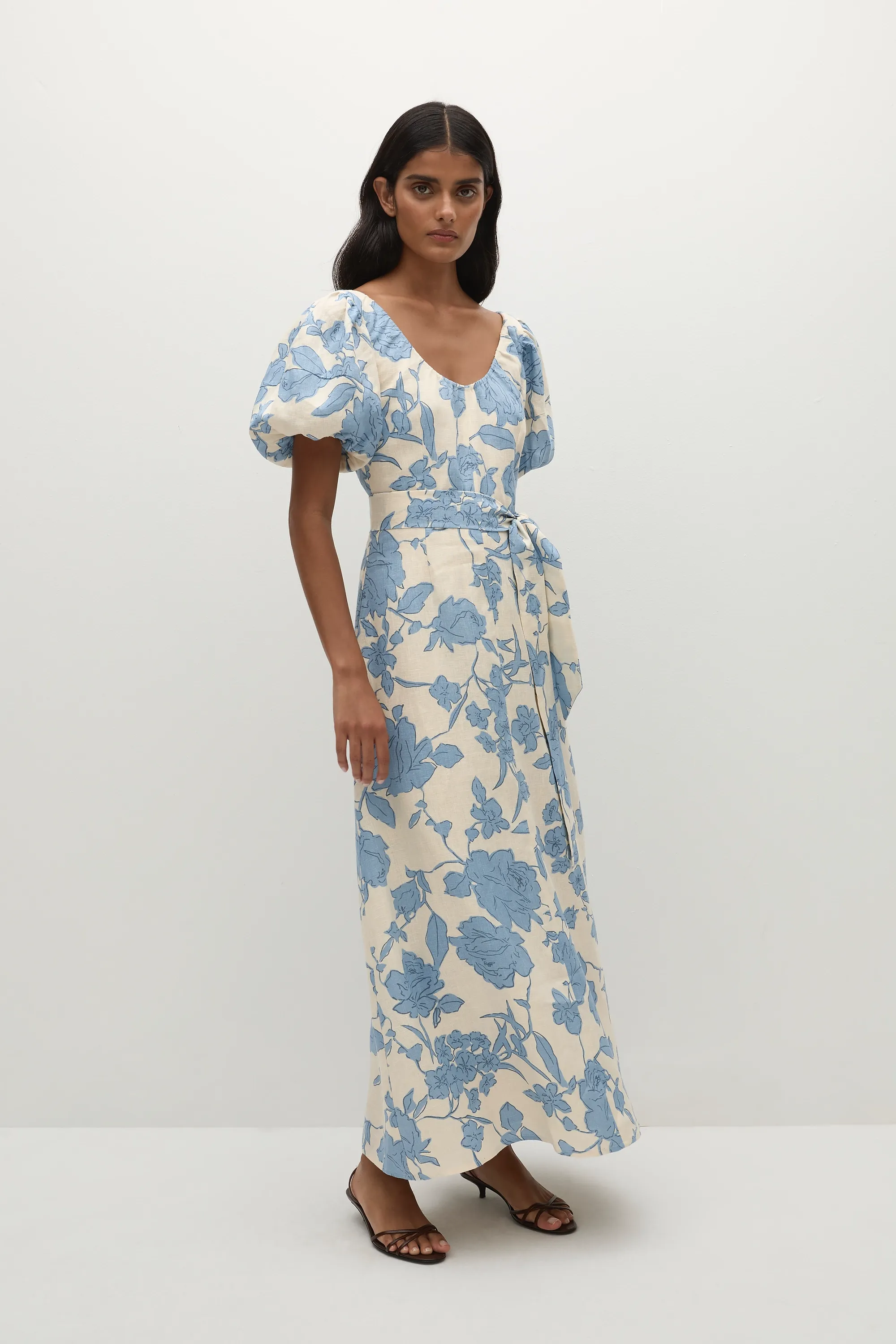 Leiria Midi Dress Oline Floral sold by Faithfull the Brand product image thumbnail 4